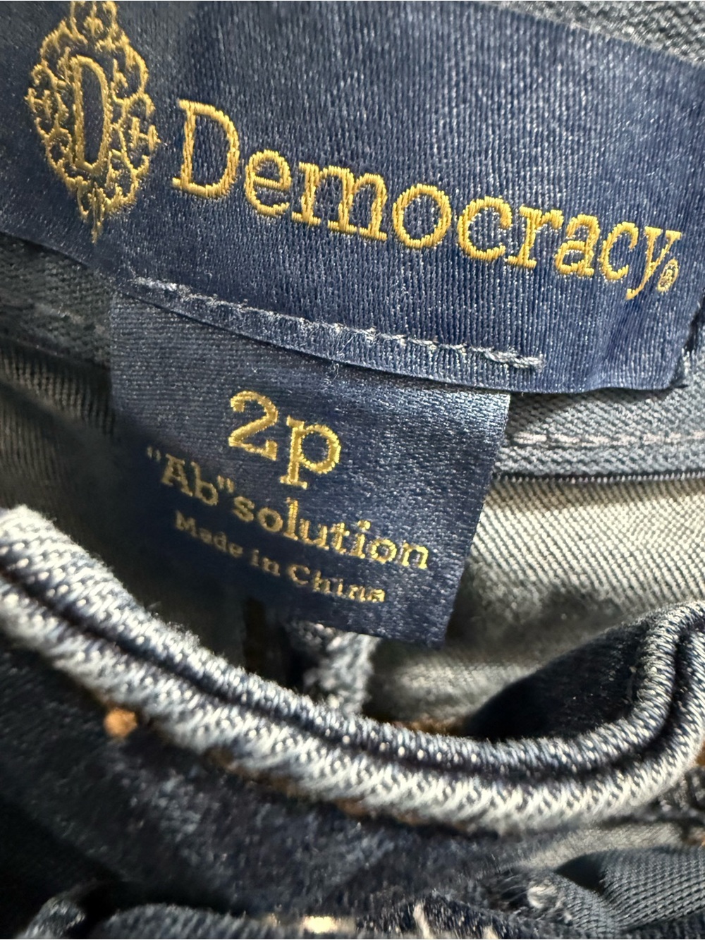 Democracy Women’s Double Layer Fray Hem Stud Jeans 2P - Picture 3 of 9